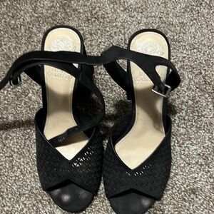 Black Suede Sandals Vince Camuto